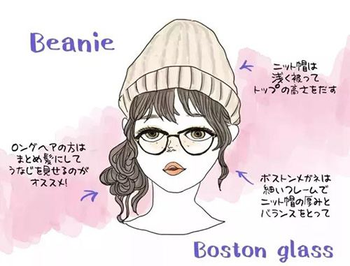接地氣的小仙女一定要看看！冬天佩戴上帽子和眼鏡